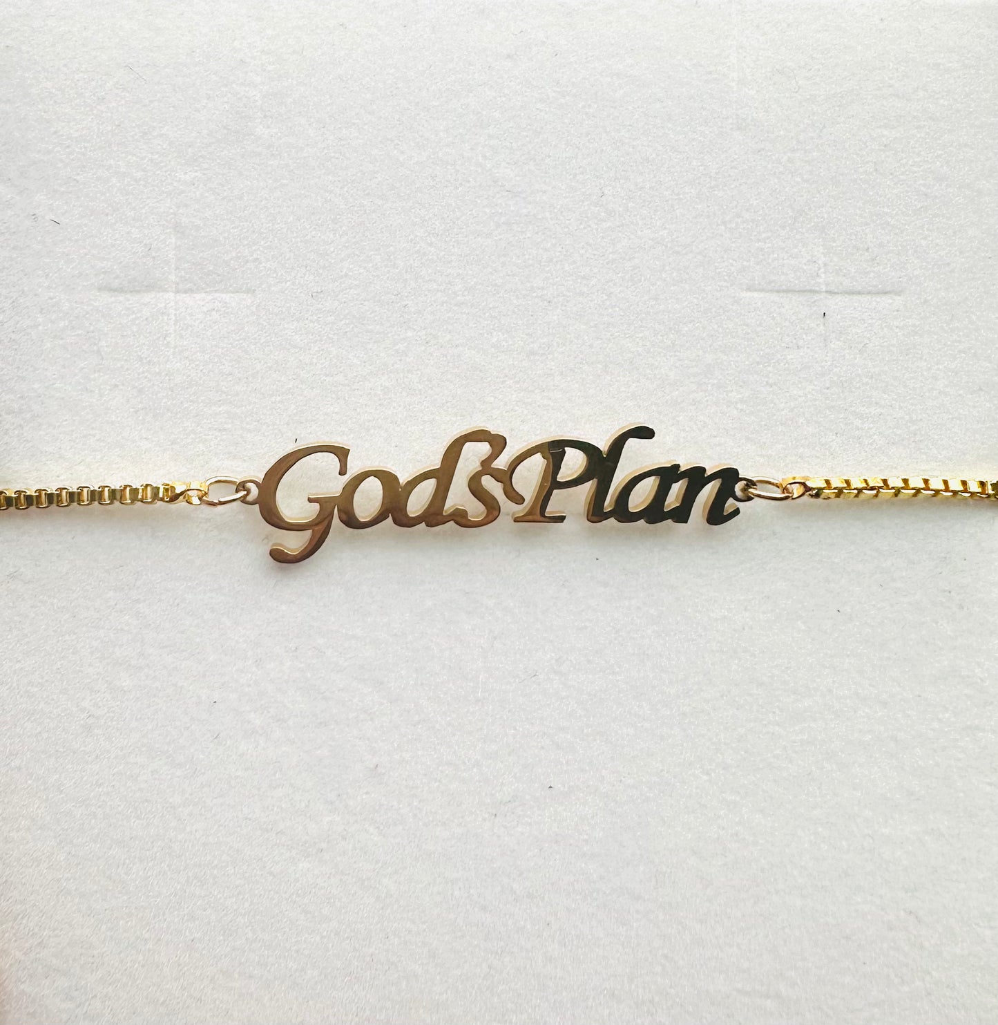 God's Plan Adjustable Bracelet - Gold